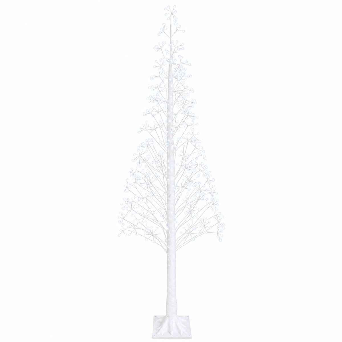 Starburst Christmas Tree White 25 x 25 x 240 cm Plastic