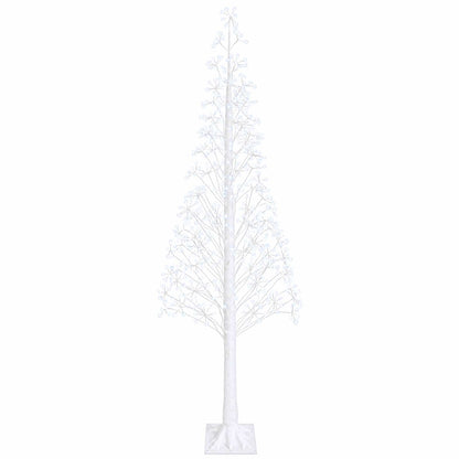 Starburst Christmas Tree White 25 x 25 x 240 cm Plastic