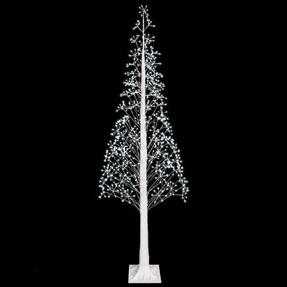 Starburst Christmas Tree White 25 x 25 x 240 cm Plastic