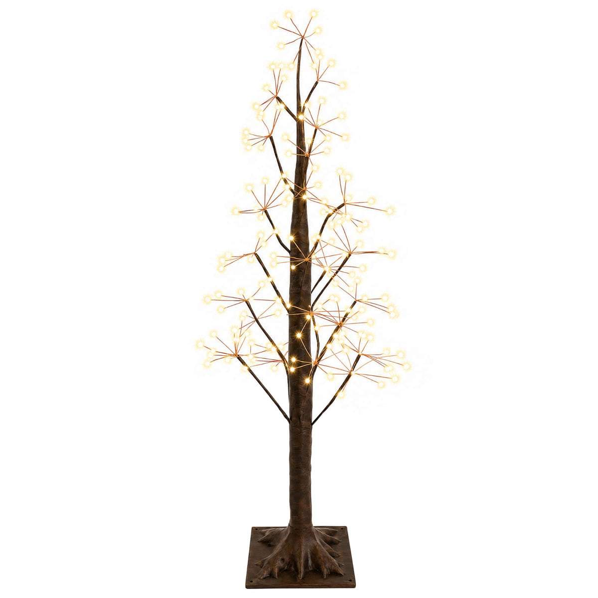 Starburst Christmas Tree Brown 17 x 17 x 120 cm Plastic