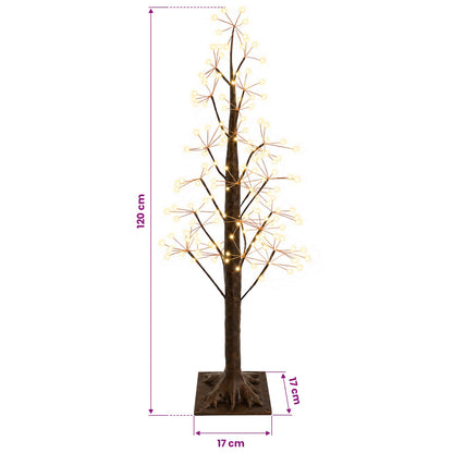 Starburst Christmas Tree Brown 17 x 17 x 120 cm Plastic