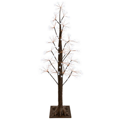 Starburst Christmas Tree Brown 120 cm Plastic 240 LEDs