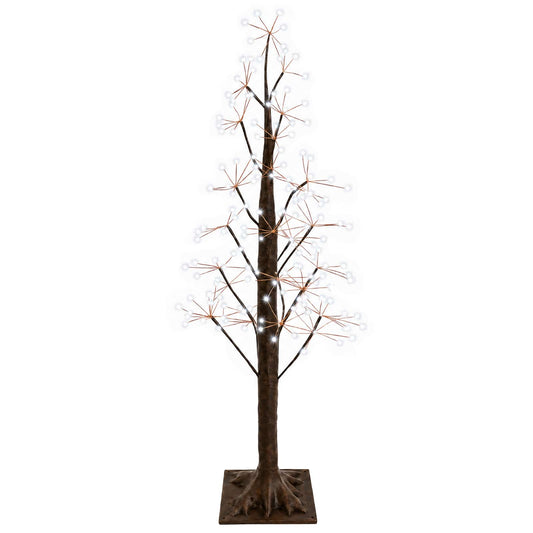Starburst Christmas Tree Brown 120 cm Plastic 240 LEDs