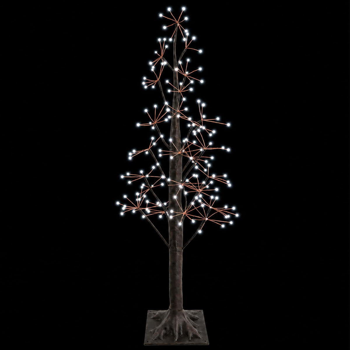 Starburst Christmas Tree Brown 120 cm Plastic 240 LEDs