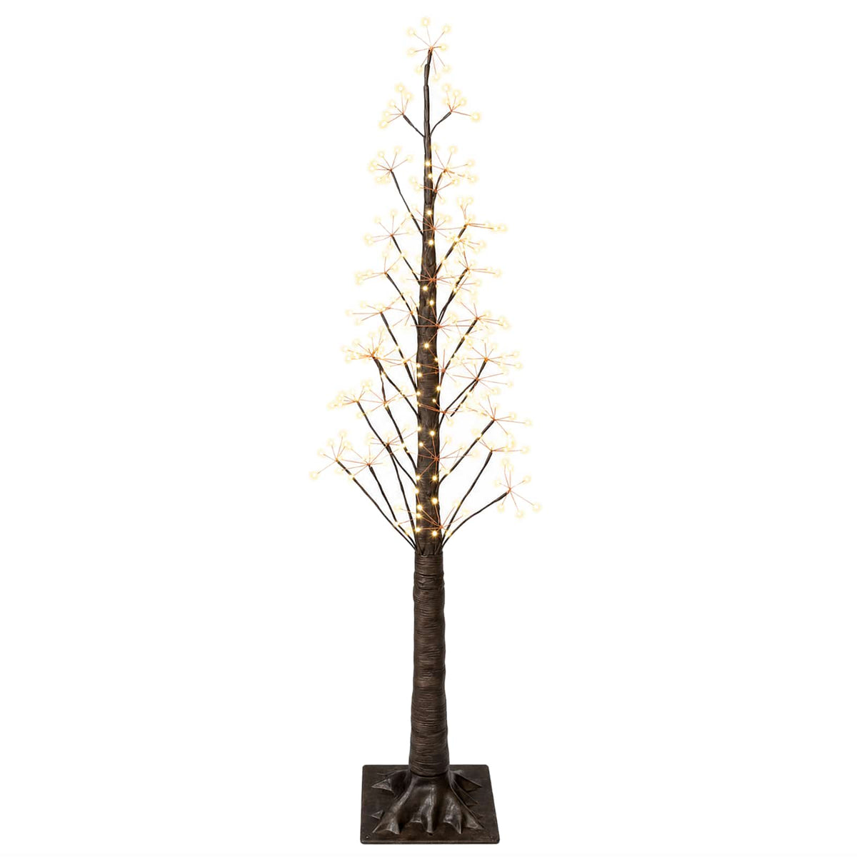 Starburst Christmas Tree Brown 150 cm Plastic 304 LEDs