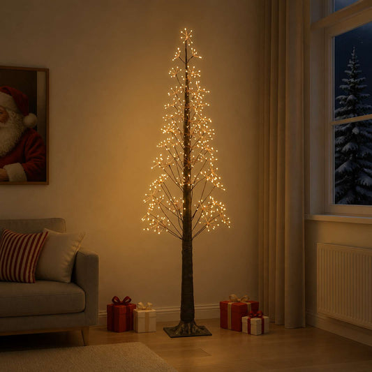 Starburst Christmas Tree Brown 17 x 17 x 180 cm Plastic