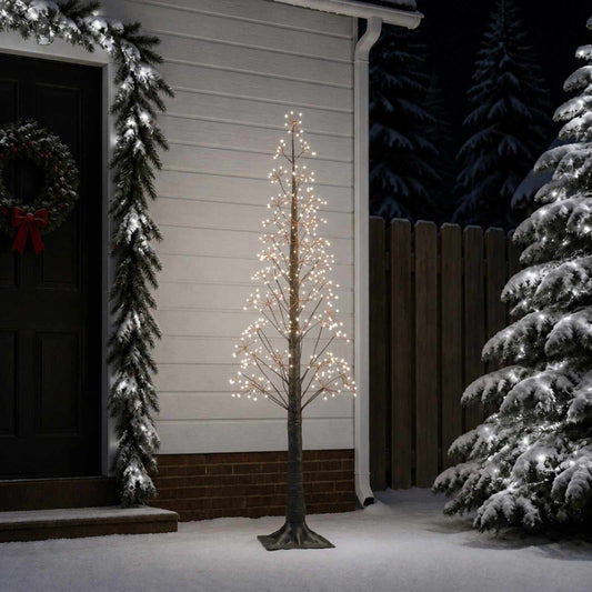 Starburst Christmas Tree Brown 17 x 17 x 180 cm Plastic