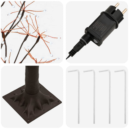 Starburst Christmas Tree Brown 17 x 17 x 180 cm Plastic