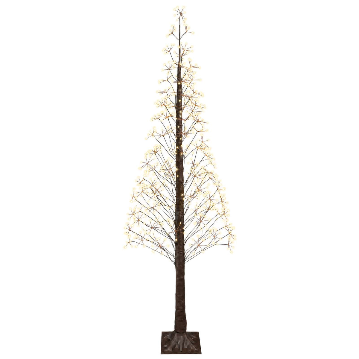 Starburst Christmas Tree Brown 240 cm Plastic 688 LEDs