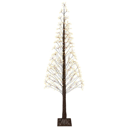 Starburst Christmas Tree Brown 240 cm Plastic 688 LEDs