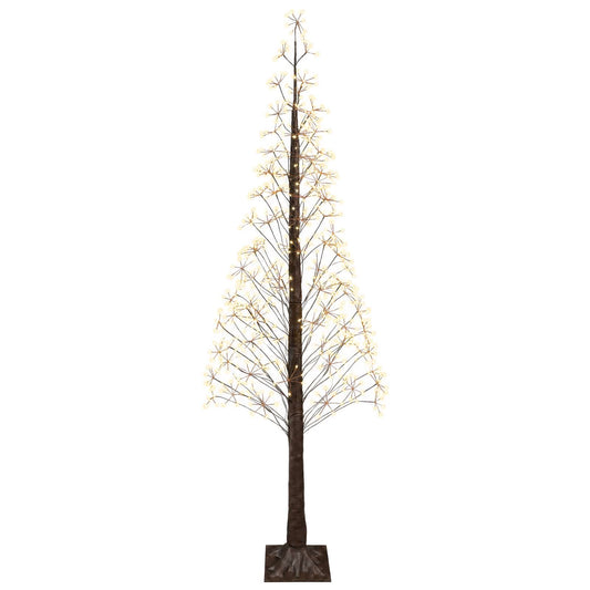Starburst Christmas Tree Brown 240 cm Plastic 688 LEDs