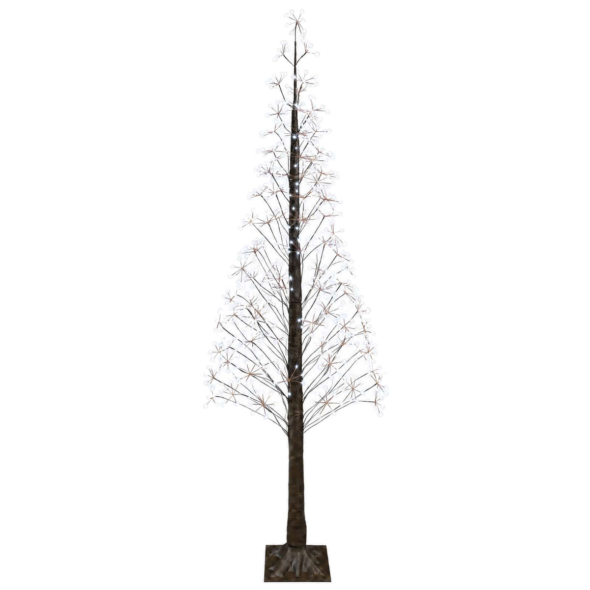 Starburst Christmas Tree Brown 240 cm Plastic 688 LEDs