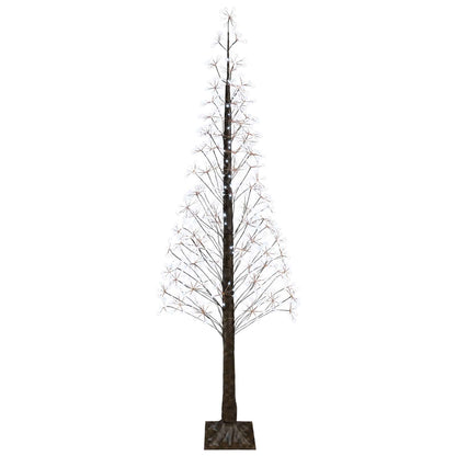 Starburst Christmas Tree Brown 240 cm Plastic 688 LEDs