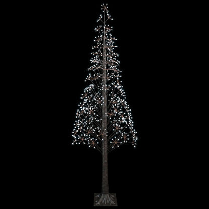Starburst Christmas Tree Brown 240 cm Plastic 688 LEDs