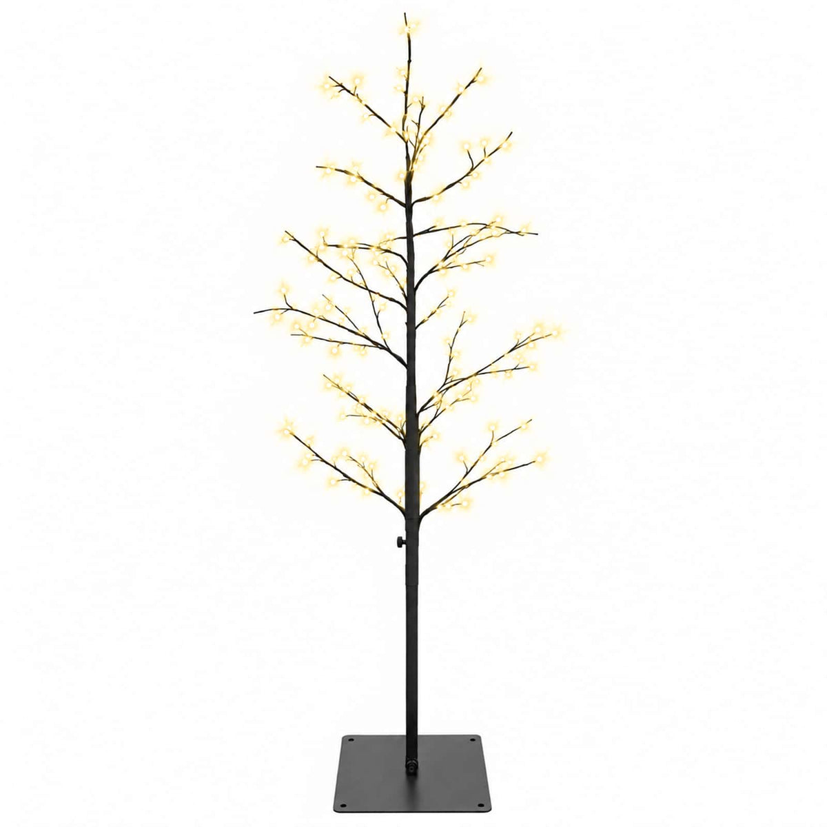 Micro Birch Christmas Tree Black 18 x 18 x 120 cm Steel