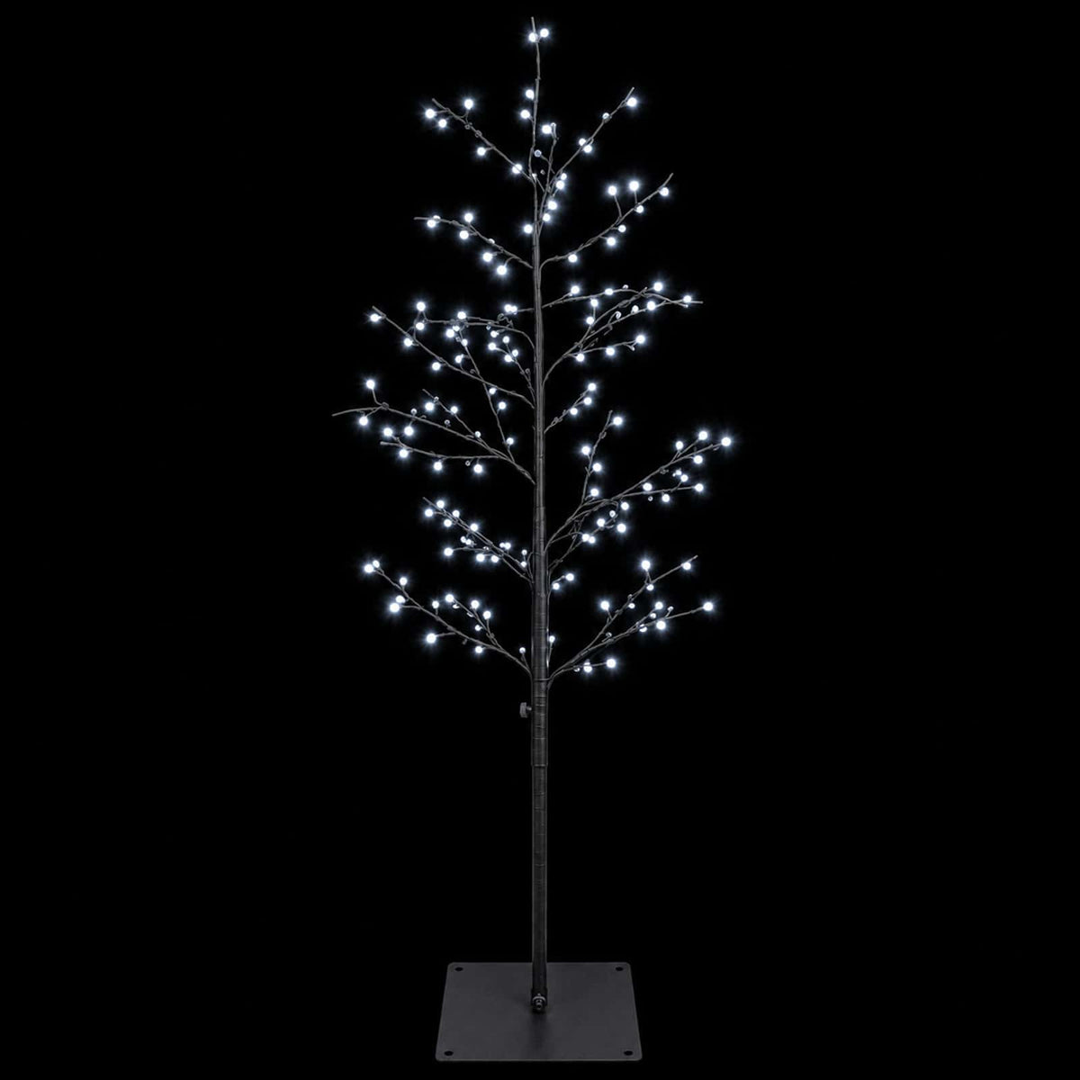 Micro Birch Christmas Tree Black 120 cm Steel 279 LEDs