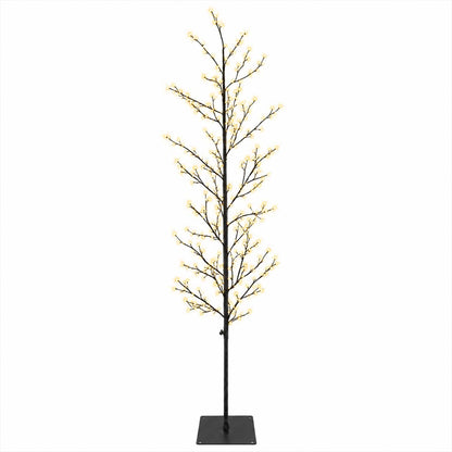 Micro Birch Christmas Tree Black 20 x 20 x 180 cm Steel