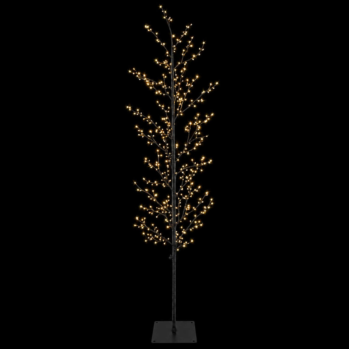 Micro Birch Christmas Tree Black 20 x 20 x 180 cm Steel