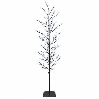 Micro Birch Christmas Tree Black 180 cm Steel 459 LEDs