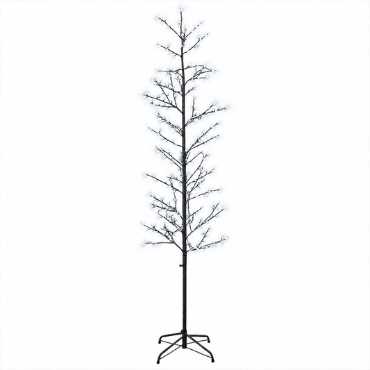 Micro Birch Christmas Tree Black 47 x 210 cm Steel 567 LEDs