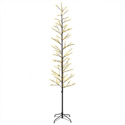 Micro Birch Christmas Tree Black 240 cm Steel 675 LEDs