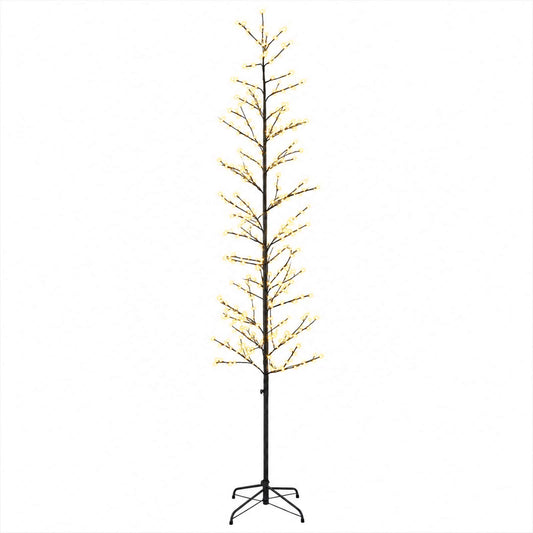 Micro Birch Christmas Tree Black 240 cm Steel 675 LEDs