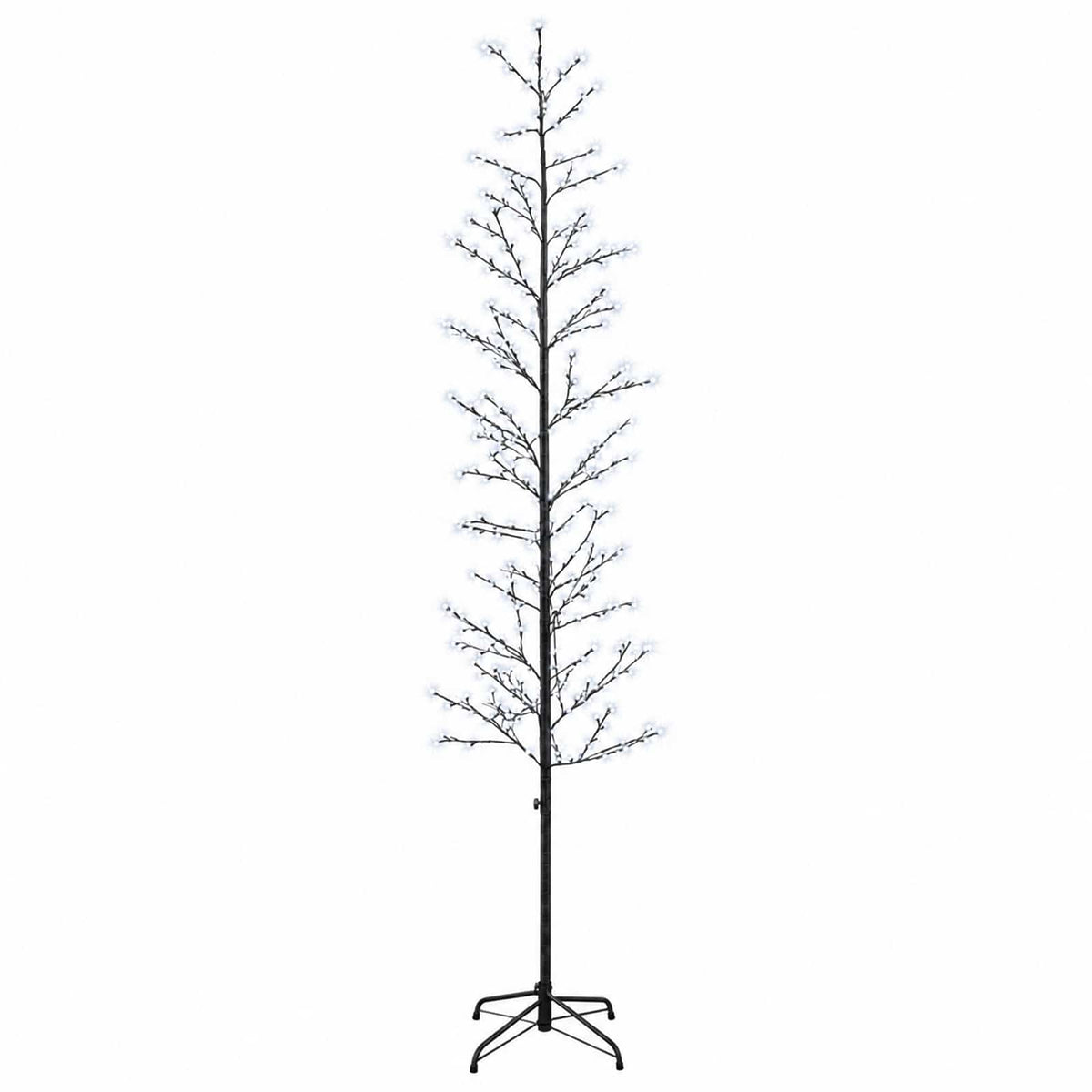Micro Birch Christmas Tree Black 47 x 240 cm Steel 675 LEDs