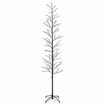 Micro Birch Christmas Tree Black 47 x 240 cm Steel 675 LEDs