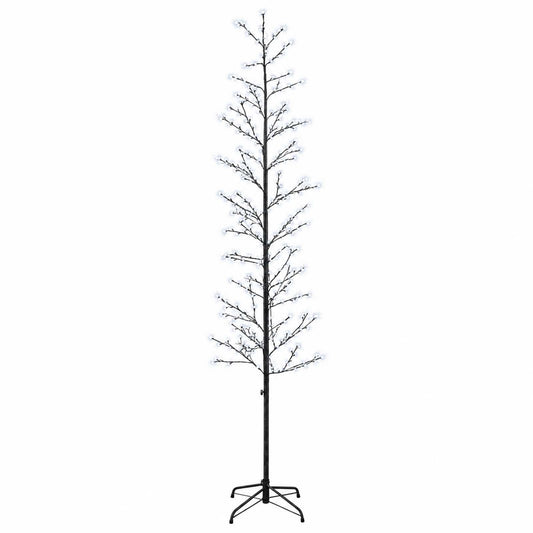 Micro Birch Christmas Tree Black 47 x 240 cm Steel 675 LEDs