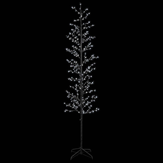 Micro Birch Christmas Tree Black 47 x 240 cm Steel 675 LEDs
