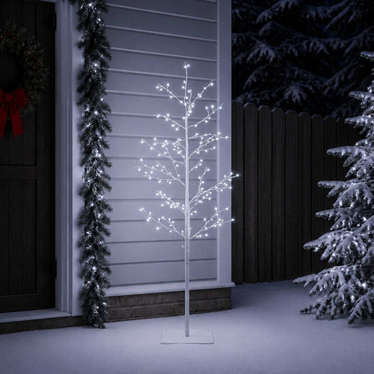 Micro Birch Christmas Tree White 120 cm Steel 279 LEDs