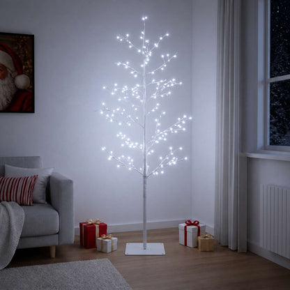 Micro Birch Christmas Tree White 120 cm Steel 279 LEDs