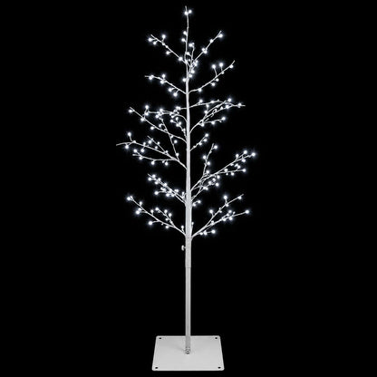 Micro Birch Christmas Tree White 120 cm Steel 279 LEDs