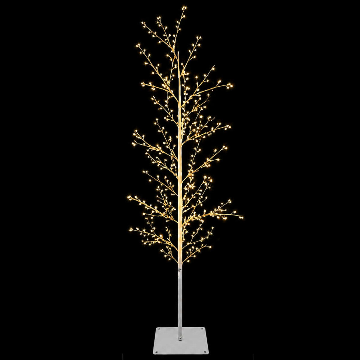 Micro Birch Christmas Tree White 150 cm Steel 360 LEDs
