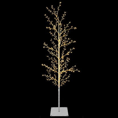 Micro Birch Christmas Tree White 150 cm Steel 360 LEDs