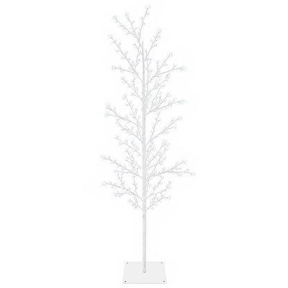Micro Birch Christmas Tree White 150 cm Steel 360 LEDs