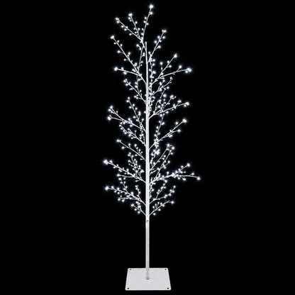 Micro Birch Christmas Tree White 150 cm Steel 360 LEDs