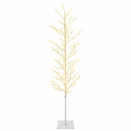 Micro Birch Christmas Tree White 20 x 20 x 180 cm Steel