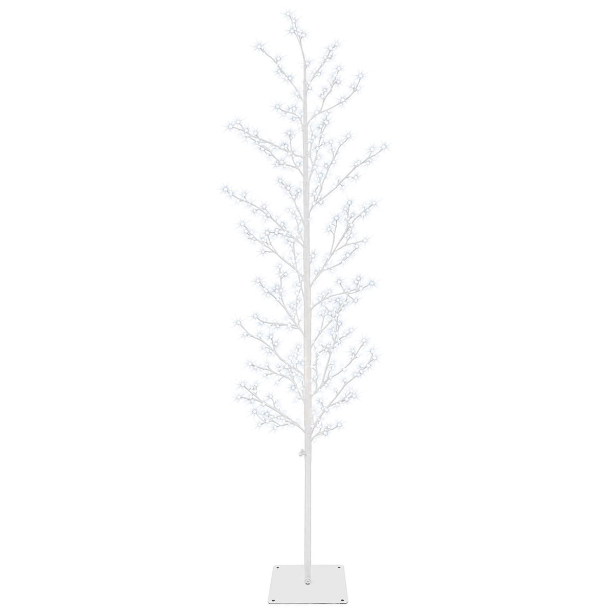 Micro Birch Christmas Tree White 20 x 20 x 180 cm Steel
