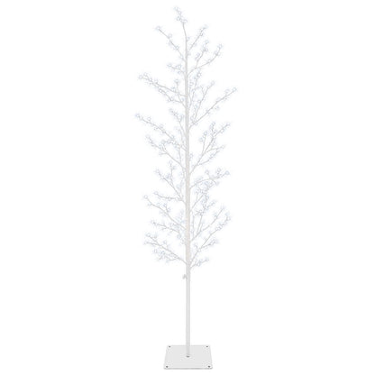 Micro Birch Christmas Tree White 20 x 20 x 180 cm Steel