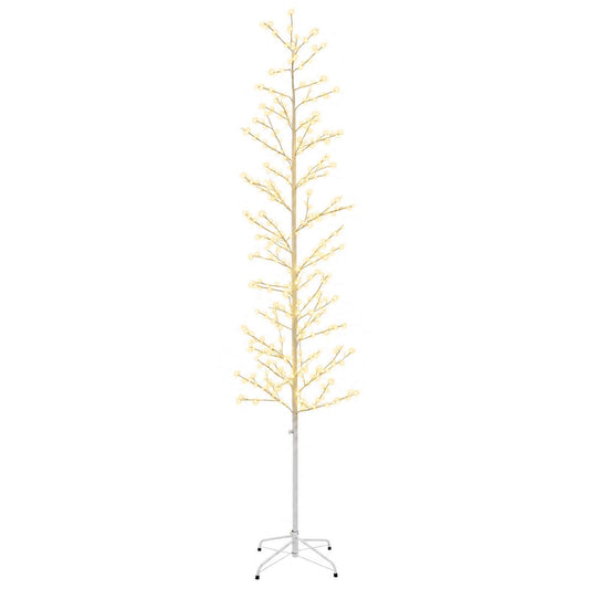 Micro Birch Christmas Tree White 47 x 240 cm Steel 675 LEDs