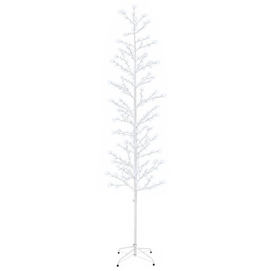 Micro Birch Christmas Tree White 47 x 240 cm Steel 675 LEDs