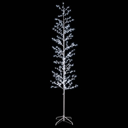 Micro Birch Christmas Tree White 47 x 240 cm Steel 675 LEDs