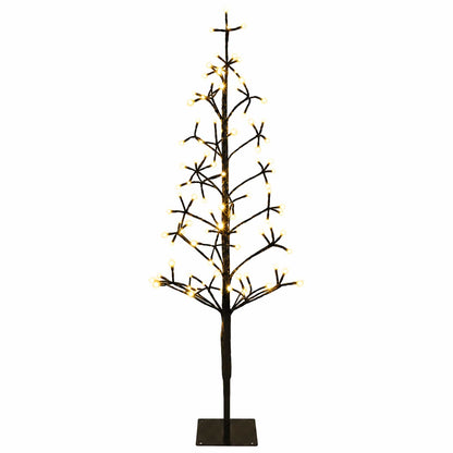 LED String Christmas Tree Black 18 x 18 x 120 cm Steel 140 LEDs