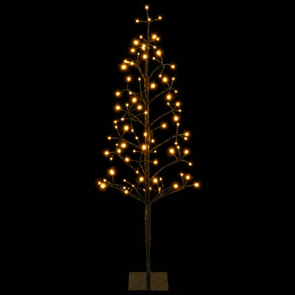 LED String Christmas Tree Black 18 x 18 x 120 cm Steel 140 LEDs