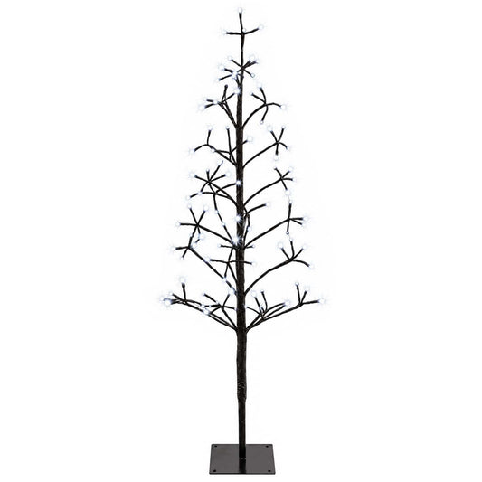 LED String Christmas Tree Black 18 x 18 x 120 cm Steel 140 LEDs