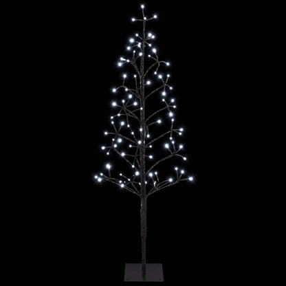LED String Christmas Tree Black 18 x 18 x 120 cm Steel 140 LEDs
