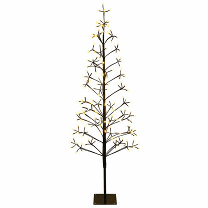LED String Christmas Tree Black 150 cm Steel 164 LEDs