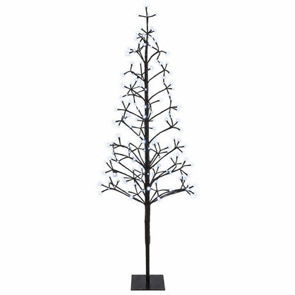 LED String Christmas Tree Black 18 x 18 x 150 cm Steel 164 LEDs