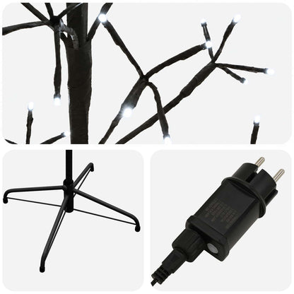 LED String Christmas Tree Black 180 cm Steel 196 LEDs